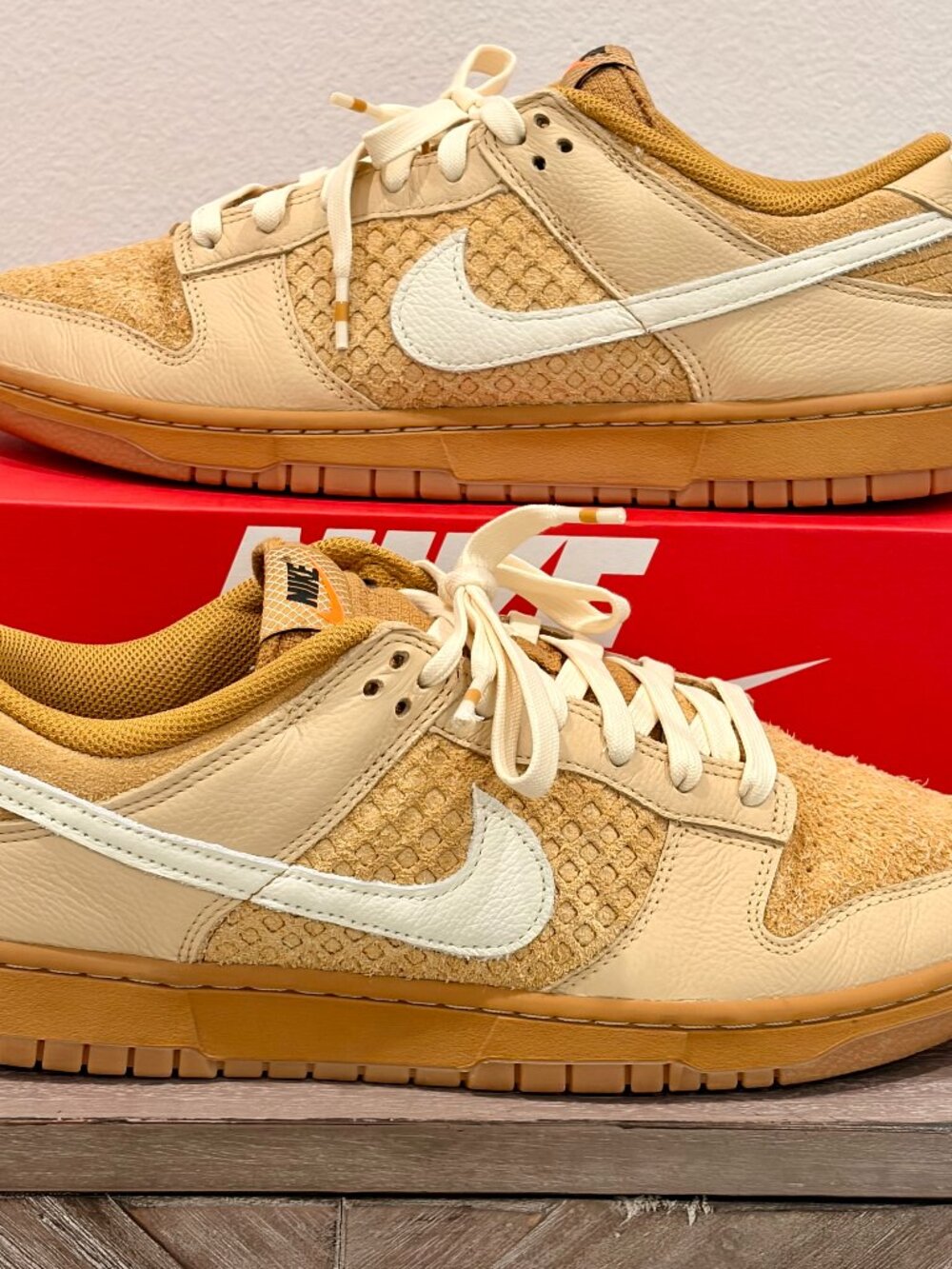 NIKE DUNK LOW RETRO WHEAT/COCONUT MILK-SESAME BLEAT/SESAME/NOIR/LAIT DE COCO